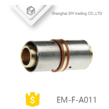 EM-F-A011 Messing gerade Kupplung Presse Anschluss Rohrverschraubung